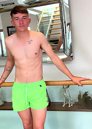 Young Straight Stud Shows off his Lean Body & Wanks his Big Hard Uncut Cock & Shoots a Load!