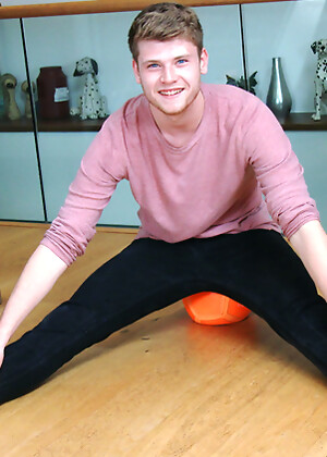 Straight Blond Footballer Archie Wanks his Uncut Cock Wearing his Football Kit & Cums all over Himself!