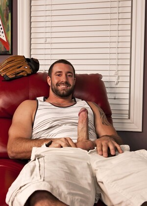 Tall gay brunette Vinny Castillo receives a great BJ from hairy Caleb Colton