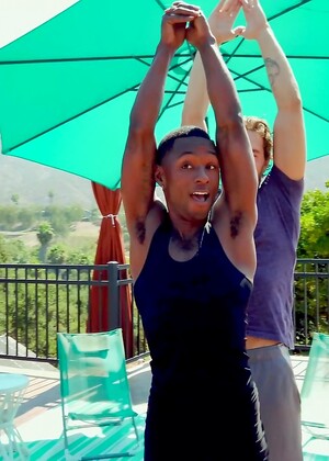 Ebony feminine boy Miller Axton gets anally boned by Carter Woods in IR action