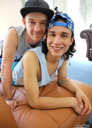 Cute mates Cody and Andy making out