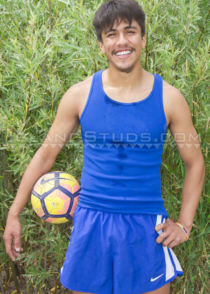 Uncut Guillermo: Cute Happy Soccer Jock Twink, Pees x2, Jogs & Works Nude, Shoots Fountains of Mexican Milk!