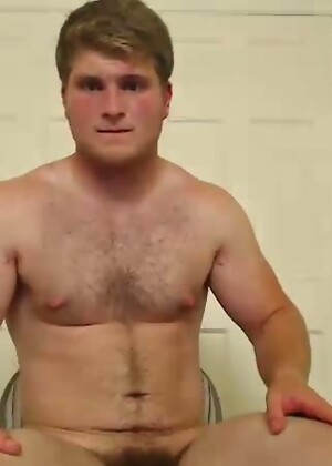 Hairy Bear Cub Teen Jerks It
