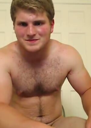 Hairy Bear Cub Teen Jerks It