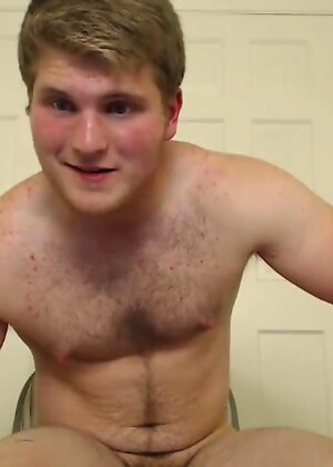 Hairy Bear Cub Teen Jerks It