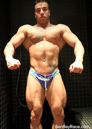 Massive Max Hilton flexes and strips for Ben