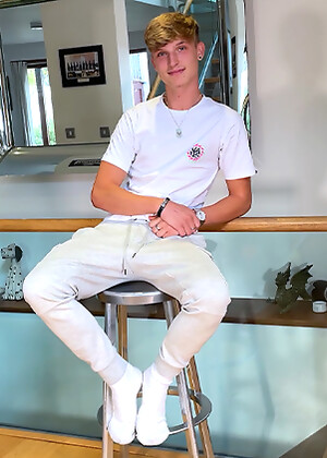 Young Handsome Hal Shows off his Tanned Lean Body & Wanks his Hard Uncut Cock & Cums!
