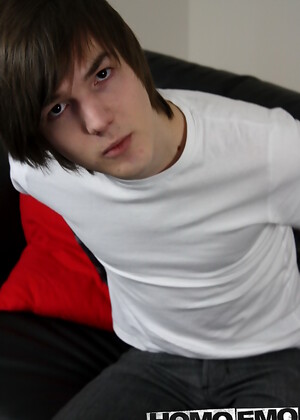Cute Welsh Emo Brook Jerks his 8" cock