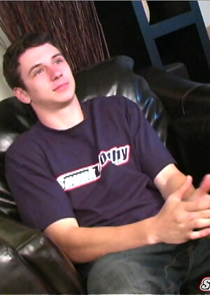 Hot college twink Corey jacking off dick