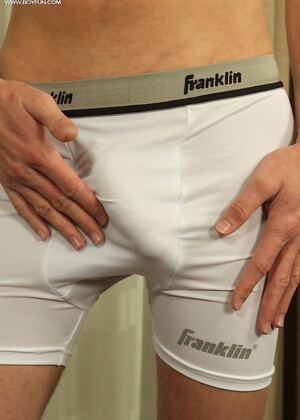 Chicago twink Jade jerks off into his baseball glove.