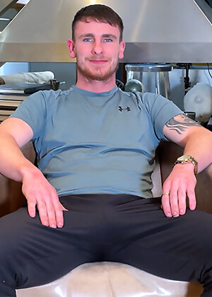 Straight Young Muscular Lad Shows off his Body & Wanks his Hard Uncut Cock & Cums!