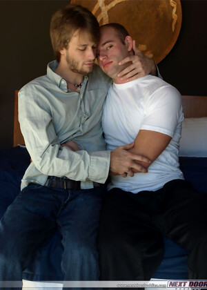 Attractive gays Josh B and Patrick Rouge taste each other's cock and fuck