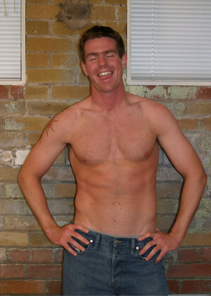 Shy brunette Douglas gets rid of his clothes and strokes his wiener