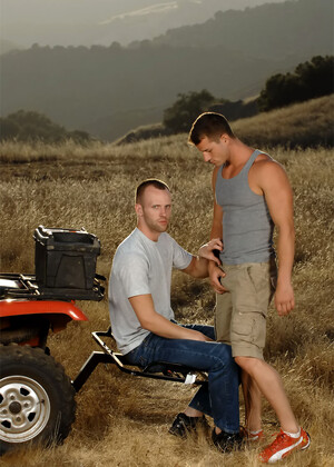 Horny gays Rusty Stevens and Brent Biscayne taste each other's dick and fuck