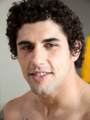 Inked curly-haired Jimmy Clay has anal sex with skinny twink Grayson Fabre