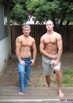 Handsome dudes Tommy D & Nick teasing all nude with their big dicks