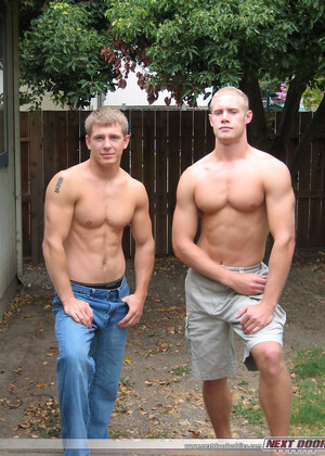 Handsome dudes Tommy D & Nick teasing all nude with their big dicks